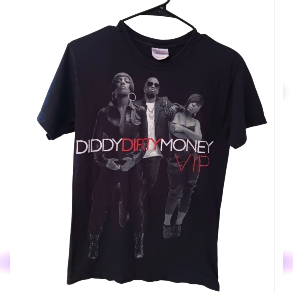 Y2k 2011  Diddy Dirty Money Vip T-Shirt 'Black' Sz S
